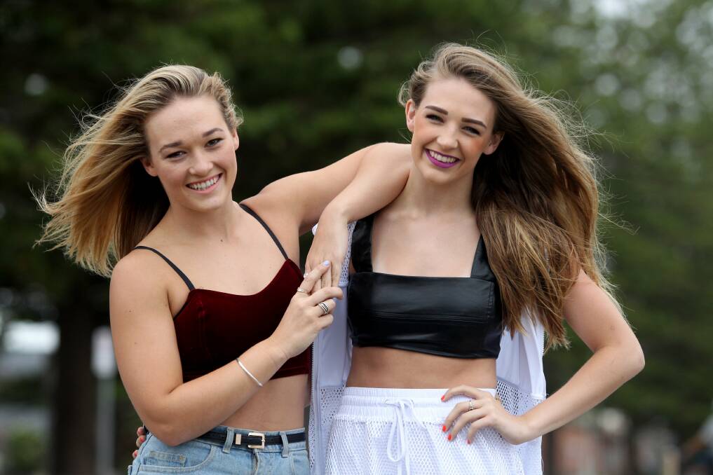 Grand finalist: So You Think You Can Dance Australia runner-up Lauren Seymour (left) and her sister Hannah. Picture: Jane Dyson