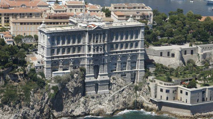 The Oceanographic Museum is built into the Rock of Monaco. Photo: Supplied