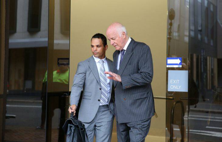 SYDNEY, AUSTRALIA - MARCH 23: Savas Guven the CEO who is up on intimidation charges leaves Parramatta Local Court with Stuart Littlemore QC on March 23, 2017 in Sydney, Australia.  (Photo by Kirk Gilmour/Fairfax Media) Photo: Kirk Gilmour