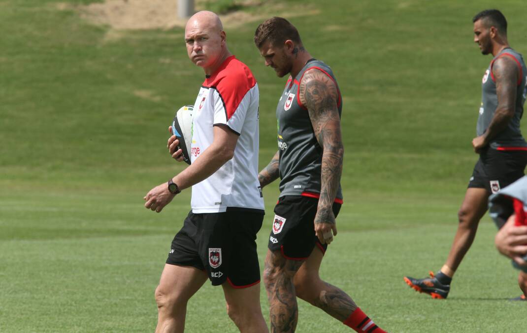 Always thinking: Coach Paul McGregor (left). Picture: Kirk Gilmour