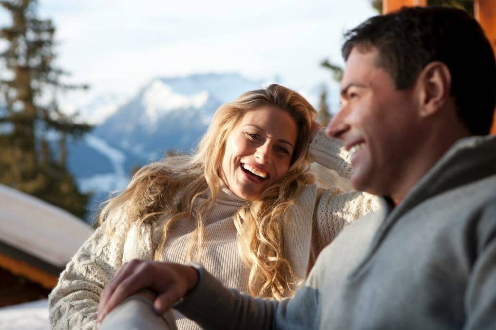 Finding a date at the snows has gotten a whole lot faster with dating apps such as Tinder.  Photo: iStock
