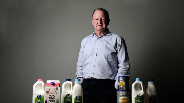 All in a day's work: A2 Milk chief executive Geoff  Babidge says the company has completed its $NZ40 million capital raising. Photo: Louise Kennerley