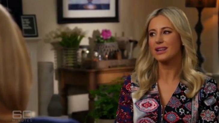 Roxy Jacenko opens up to Alison Langdon during the interview on 60 Minutes. Photo: Channel Nine