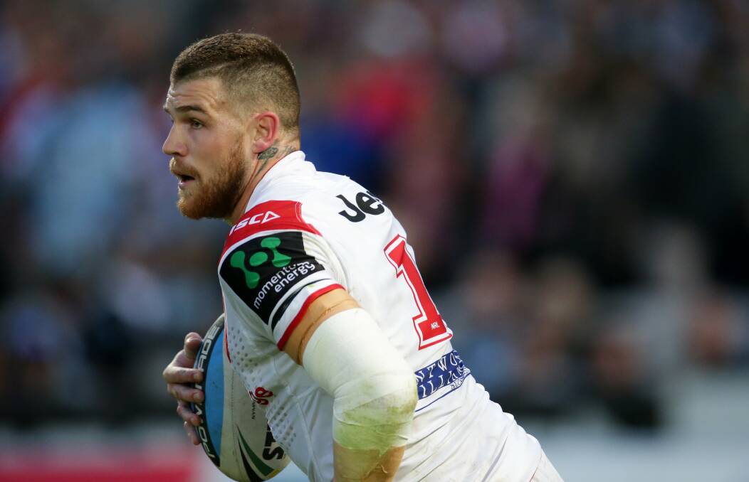 Primed: Dragons fullback Josh Dugan said the game against Penrith was crucial. Picture: Chris Lane