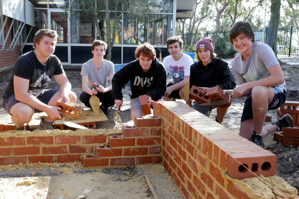 Building futures: Lucas Heights Community School lays the foundation for students who are interested in pursuing trades. Picture: Jane Dyson