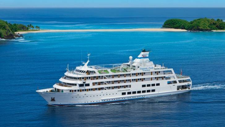 The MV Reef Endeavour leaves Nadi every Tuesday for a four-night cruise.
