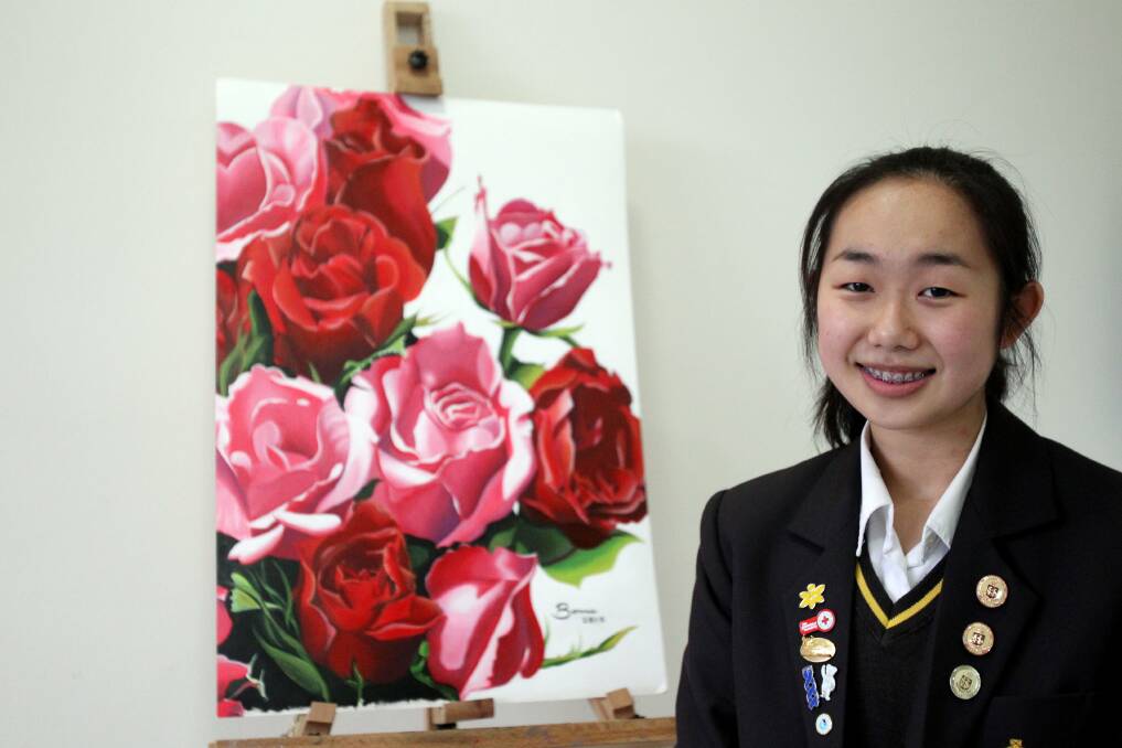 Young Archy: Finalist in the prestigious art competition Bonnie Zhu. Picture Chris Lane