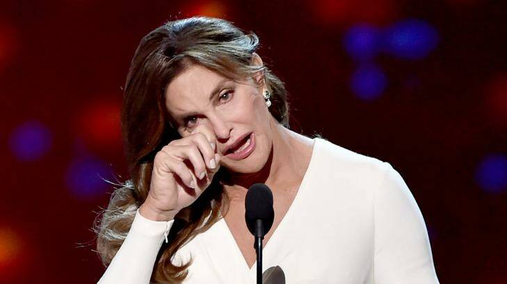 Caitlyn Jenner accepts the Arthur Ashe Courage Award onstage during The 2015 ESPYS. Photo: Kevin Winter