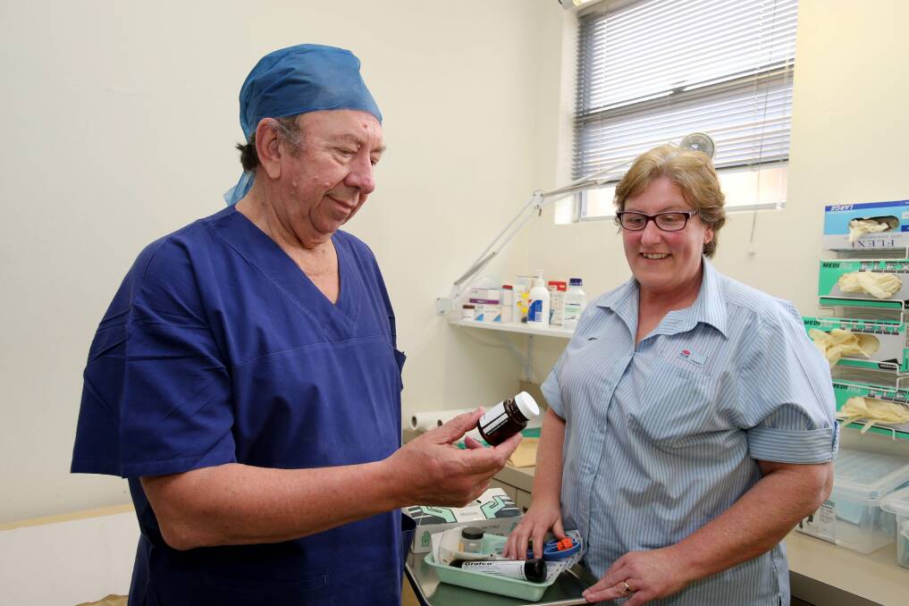 An A+ idea: Professor Denis King and clinical nurse consultant Vicki Patton are excited about the new research. Picture: Jane Dyson