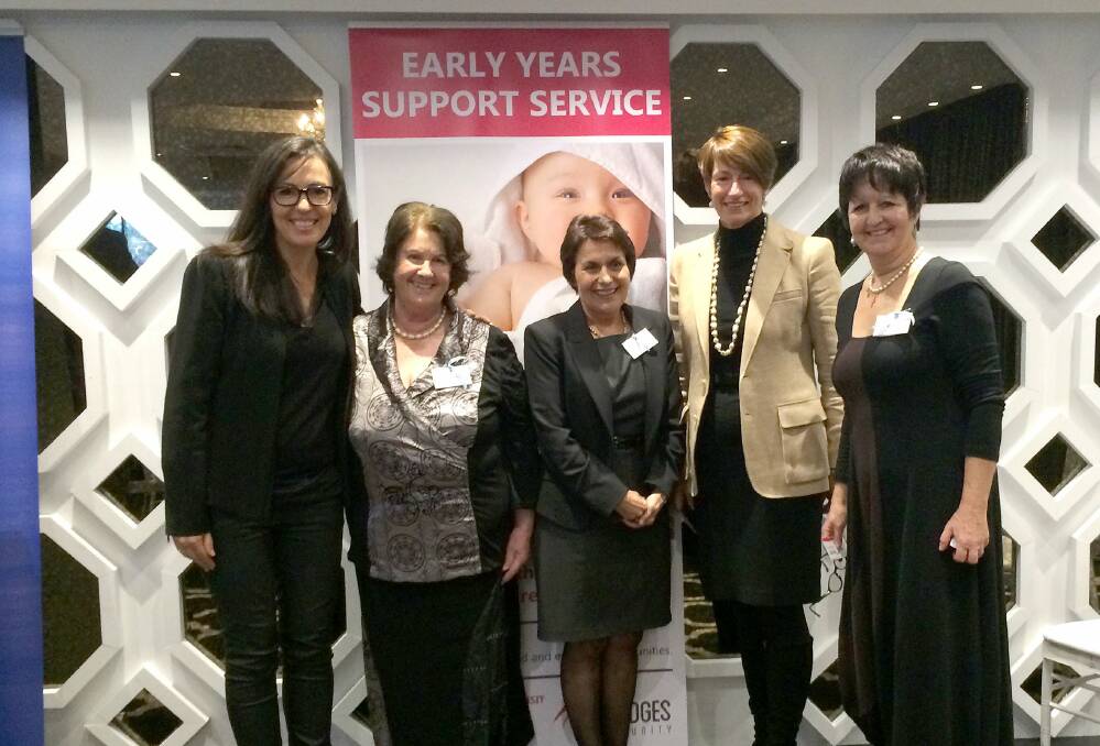 Supporting kids: Anita Schmied (left), Margaret Driver, Lina Willmott, Margie Abbott and Anne Van Vuuren.