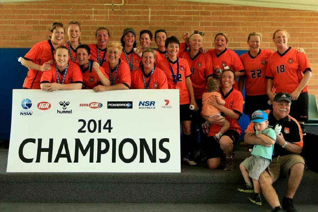 Victors: Loftus Yarrawarrah Rovers over-30s women's team won the Football NSW Champion of Champions title.