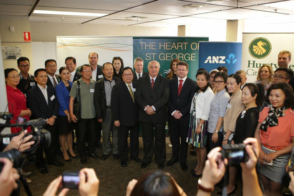 Year of the monkey: Hurstville councillors and sponsors at the launch. Picture: John Veage