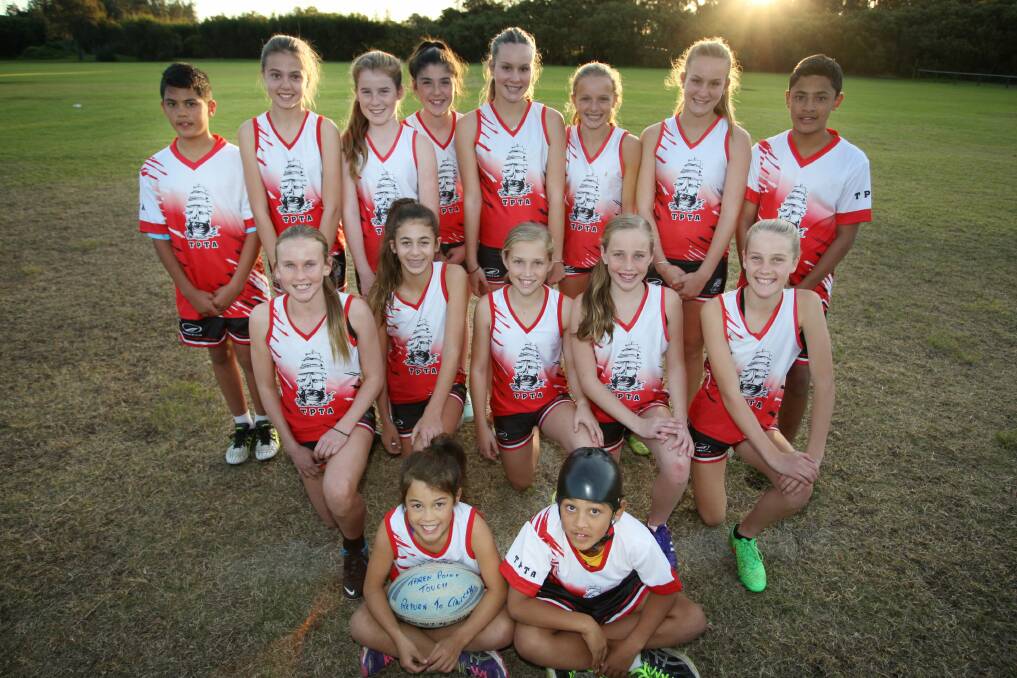 Future prospects: Taren Point Touch Football Association youngsters at Gwawley Park. Picture: Sam Venn