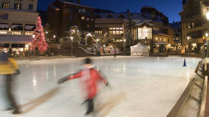 Black Family Ice Rink in Beaver Creek Village. Photo: Supplied