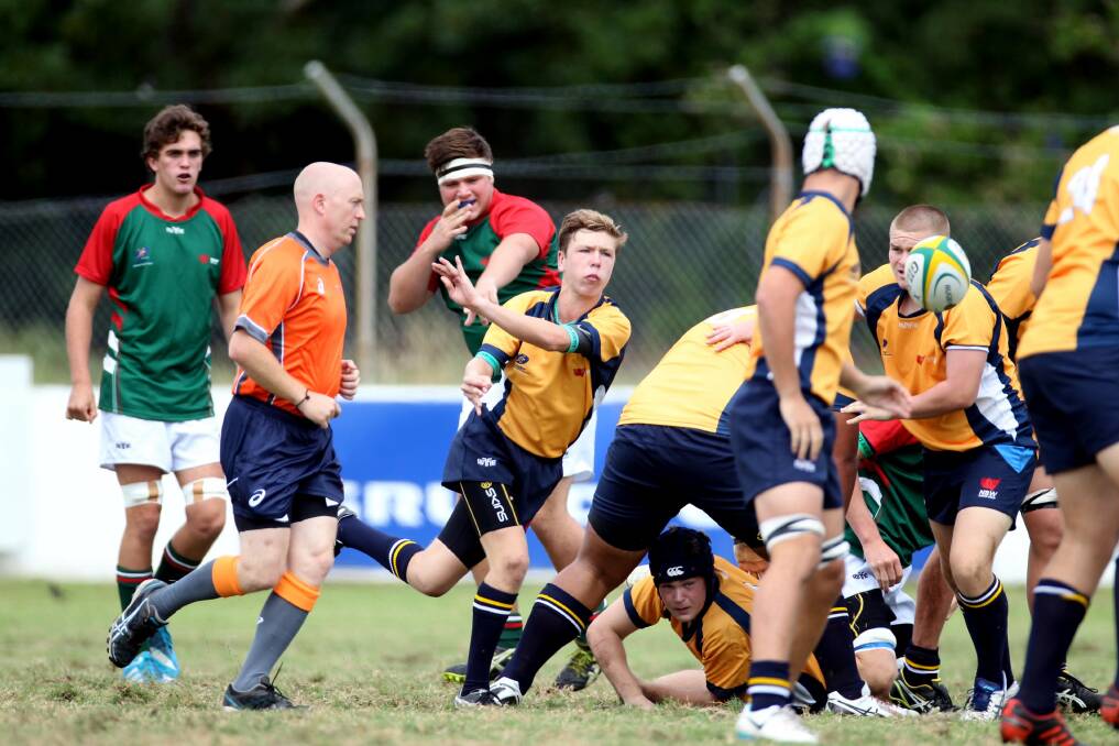 ARU's under-17s gold squad team playing trials. Picture Chris Lane
