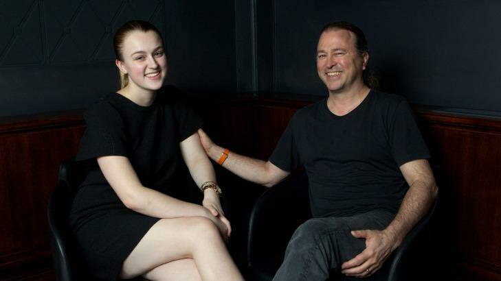 Neil Perry with his daughter, Josephine.  Photo: Janie Barrett
