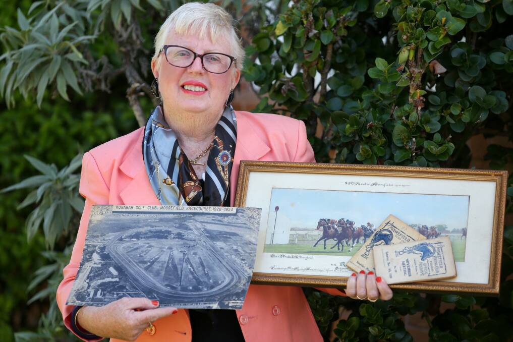 On course for history: Anne Field with Moorefield Racecourse memorabilia. Picture: Jane Dyson