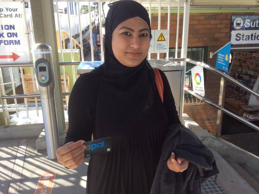 Opal "gold": Mamtaz Begum, of Sutherland, says she saves $5 a week with her Opal card.