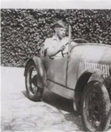 Austin powered: Peter  Thorne, aged 14, in his Austin Seven.