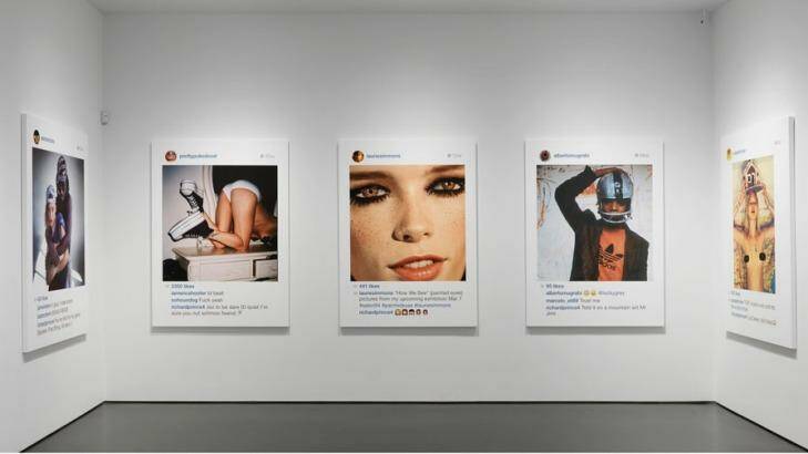 Instagram as art: Images from Richard Prince's latest exhibition. Photo: Robert McKeever