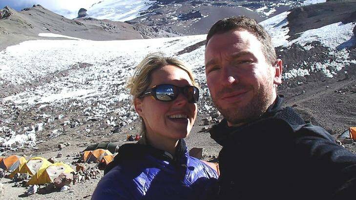 Maria Strydom, who died on a climb to the summit of Mount Everest, and her husband Robert Gropal.