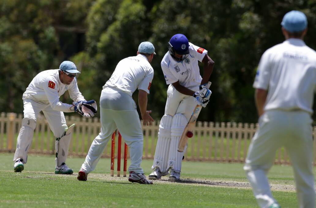 Reliable: Sutherland wicketkeeper Daniel Rixon shows his skills behind the stumps in the recent match against Parramatta at Glenn McGrath Oval. Picture: John Veage