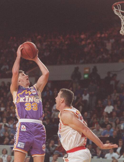 Keogh in his basketball playing days for Sydney Kings.

