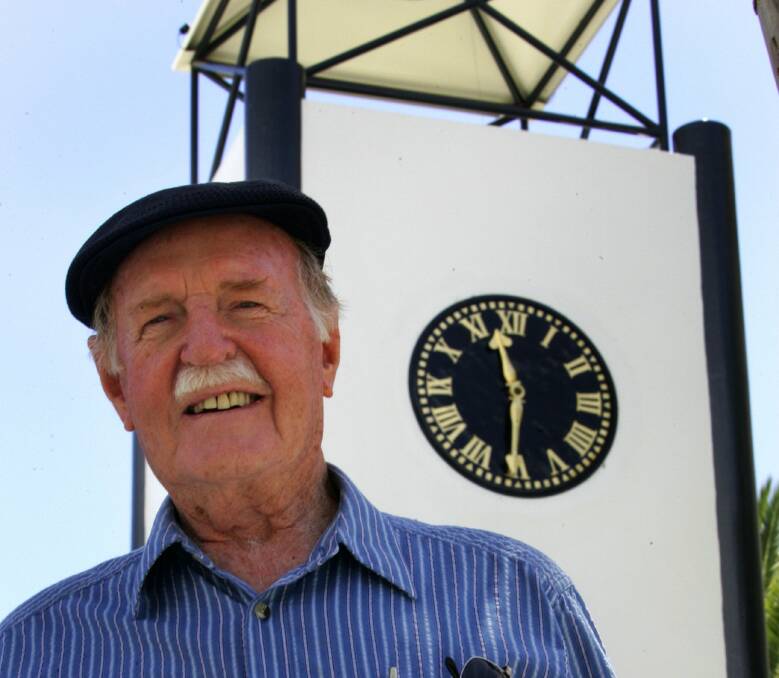 Harry Babbage organised for the1770  Cronulla clock to come to Australia. Picture Lisa McMahon.