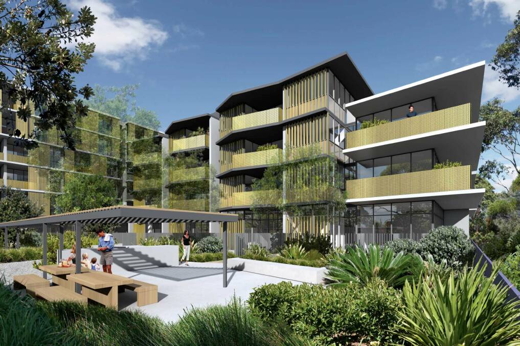 New precinct: Image from the DA for a proposed development between Kingsway and Flide Street, Caringbah.