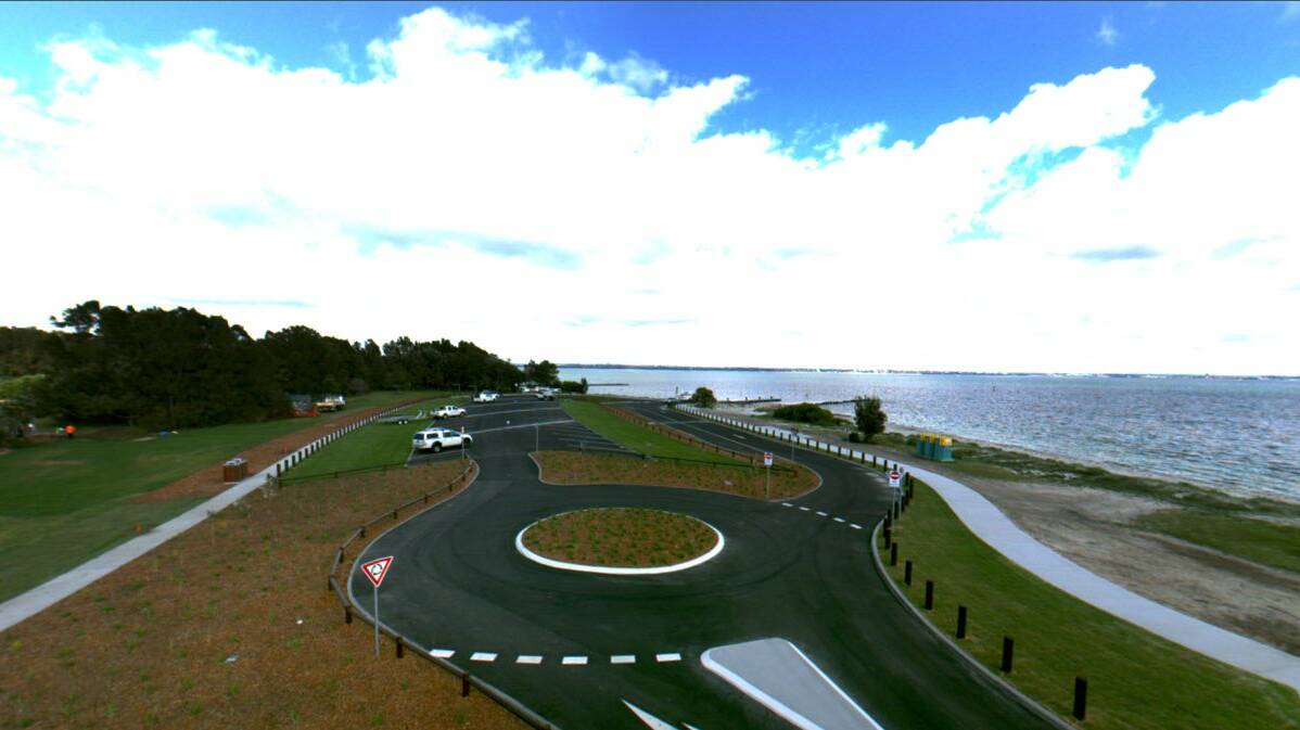 Completed: The finished upgrade at Bonna Point Reserve car park. 