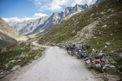 Himalayan motorcycle tours escort passengers along the world's highest roads.
