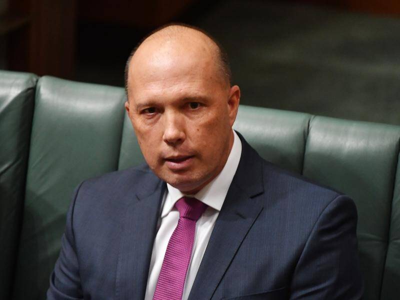 Peter Dutton has choked back tears during a live radio interview (file).