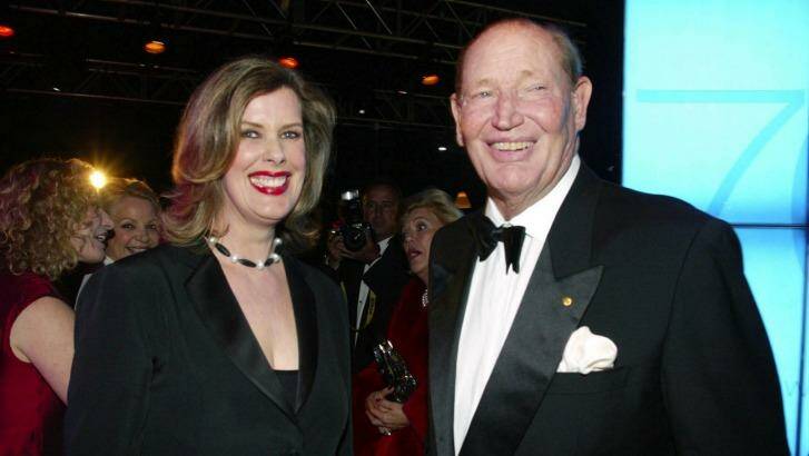Deborah Thomas and the late Kerry Packer at an Australian Women's Weekly anniversary party.
