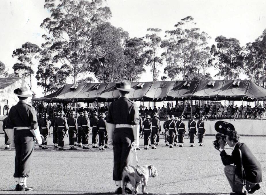 Looking back at Bardia Barracks, Ingleburn
