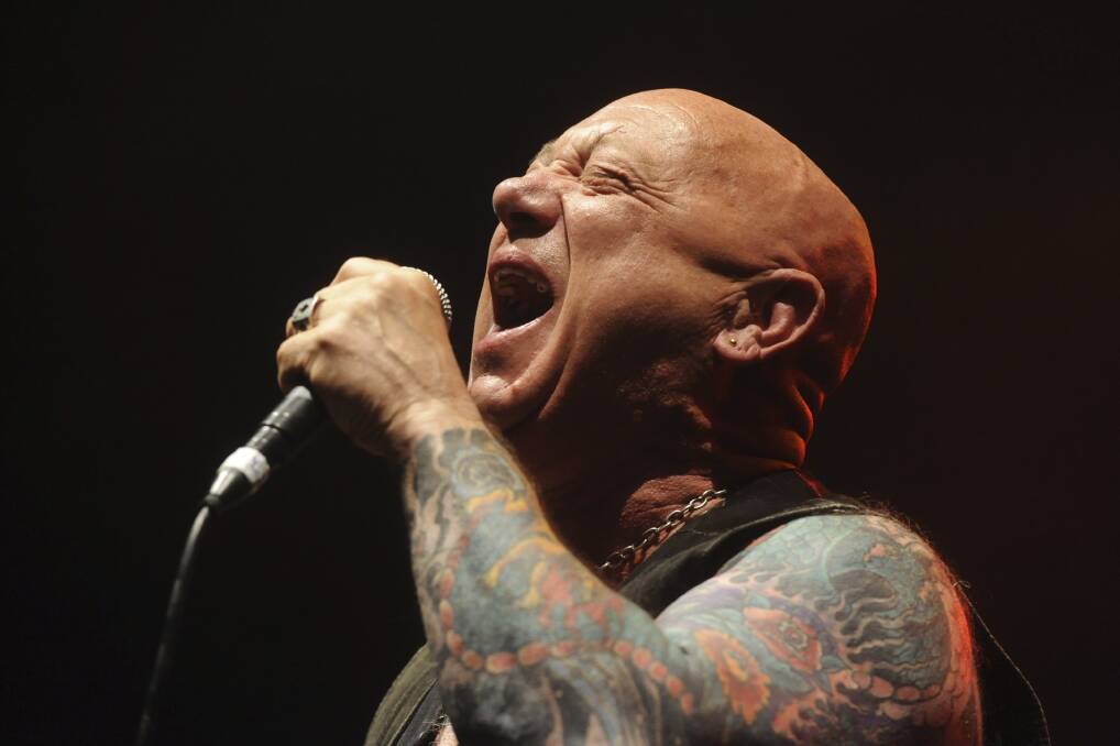 Supporter: Angry Anderson of Rose Tattoo. Picture: Mick Tsikas