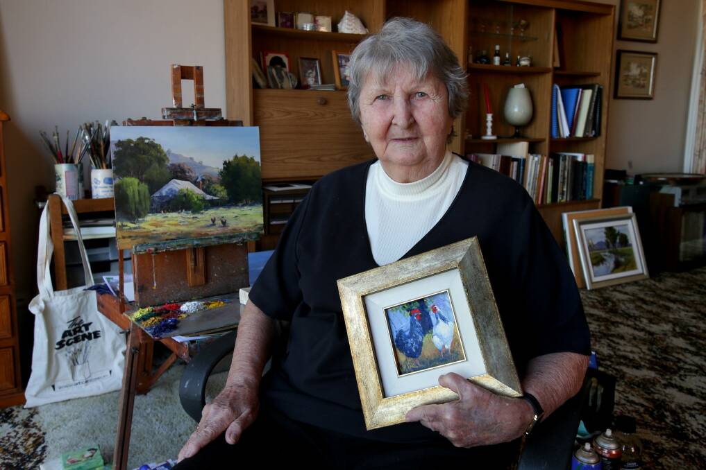 Still painting: Myrle King is featured artist for St George Art Society's 70th anniversary exhibition. Picture: Jane Dyson