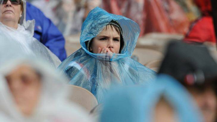 Bring your raincoat: Rain is forecast for AFL's main event. Photo: Wayne Taylor
