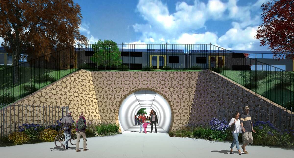 Tunnel vision: An illustration of the proposed Arncliffe pedestrian tunnel, provided by Transport for NSW.