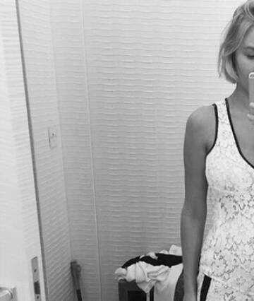 Lara Bingle has shared a rare picture of her pregnancy on Instagram. Photo: Instagram/mslbingle