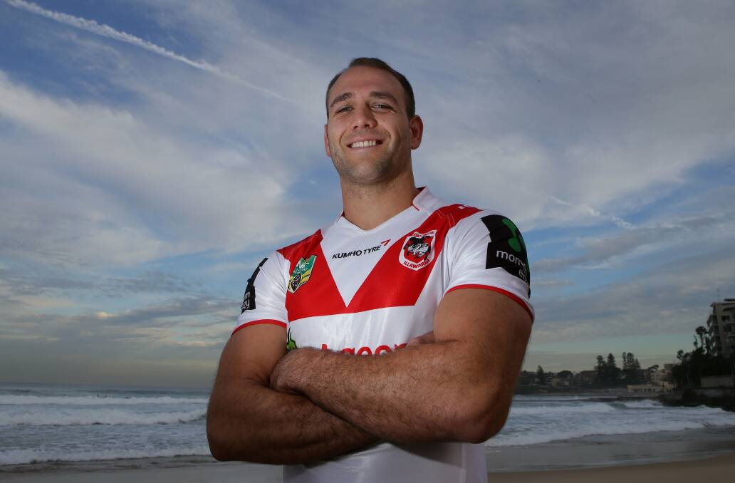 Fired up for the derby: Dragons winger Jason Nightingale says playing the Sharks twice a year is always pencilled on the footy calendar. Picture: John Veage