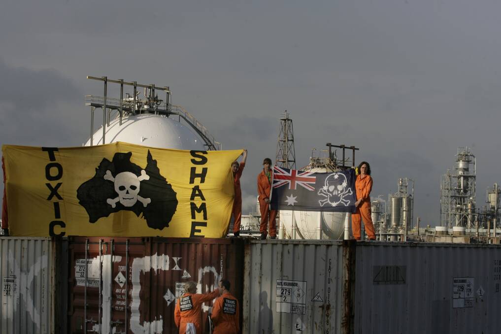Deadly dilemma: The Greenpeace protest in 2010.
