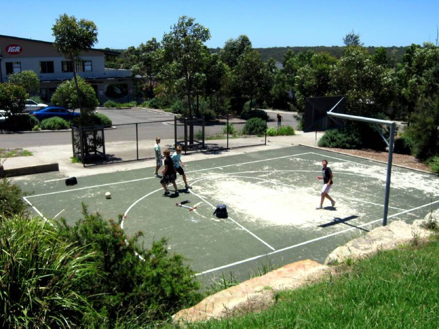 New surface: Woronora Heights half-basketball court will be upgraded as a multi-use recreational venue.