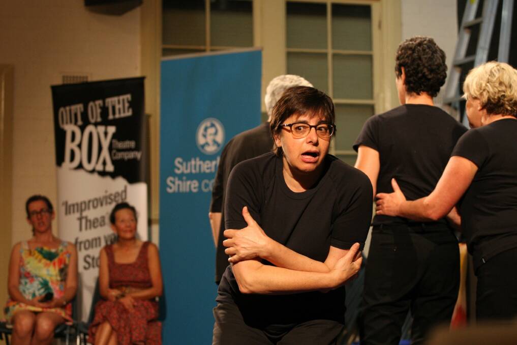 Improvised: Seniors' stories were performed by actors from the Out of the Box Theatre. Picture: Sam Venn