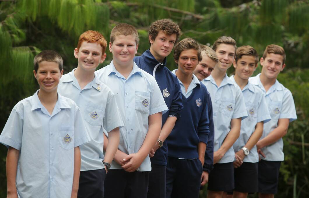 Project value: Engadine High School students participated in a government project that aims to recognise the contribution young people make to their communities through a youth mentoring program. Picture: Chris Lane