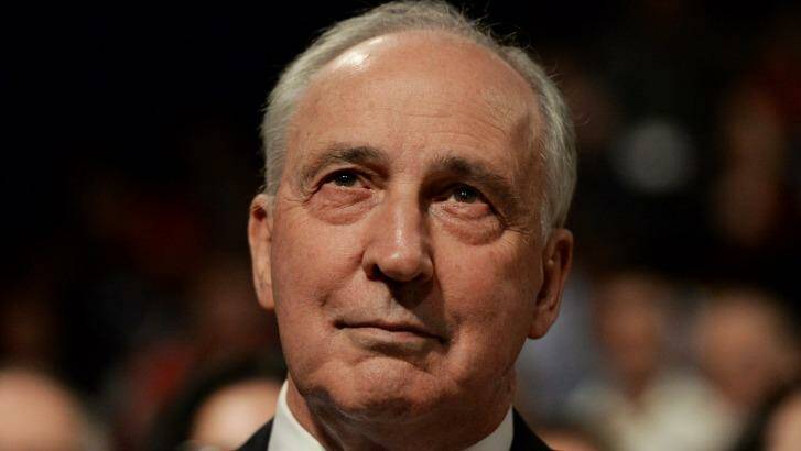 Paul Keating at Labor's federal campaign launch in June. Photo: POOL