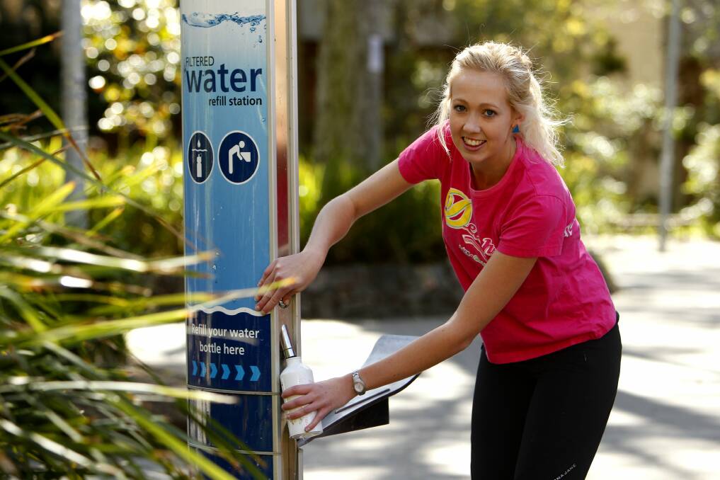 Drink up: Water stations similar to this one will be installed in the shire.