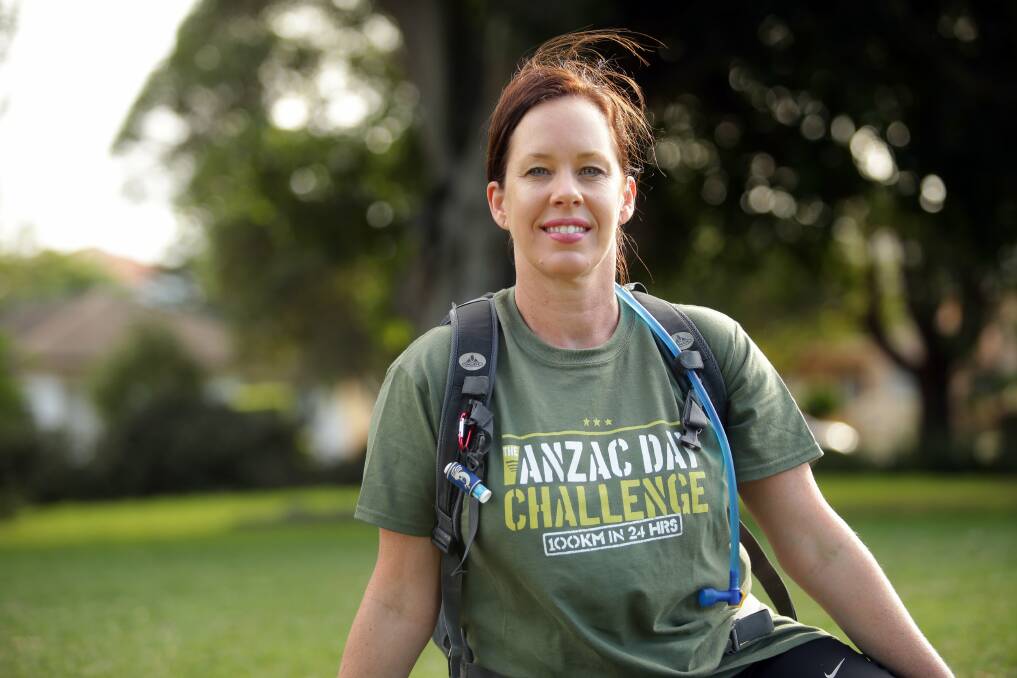 Ready for the challenge: Katrina Small has prepared well for the 24-hour trek. Picture: Chris Lane