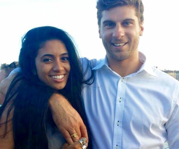 Christmas tragedy: Accident victim Marc Leabeater and his girlfriend Krupi Kapadia.