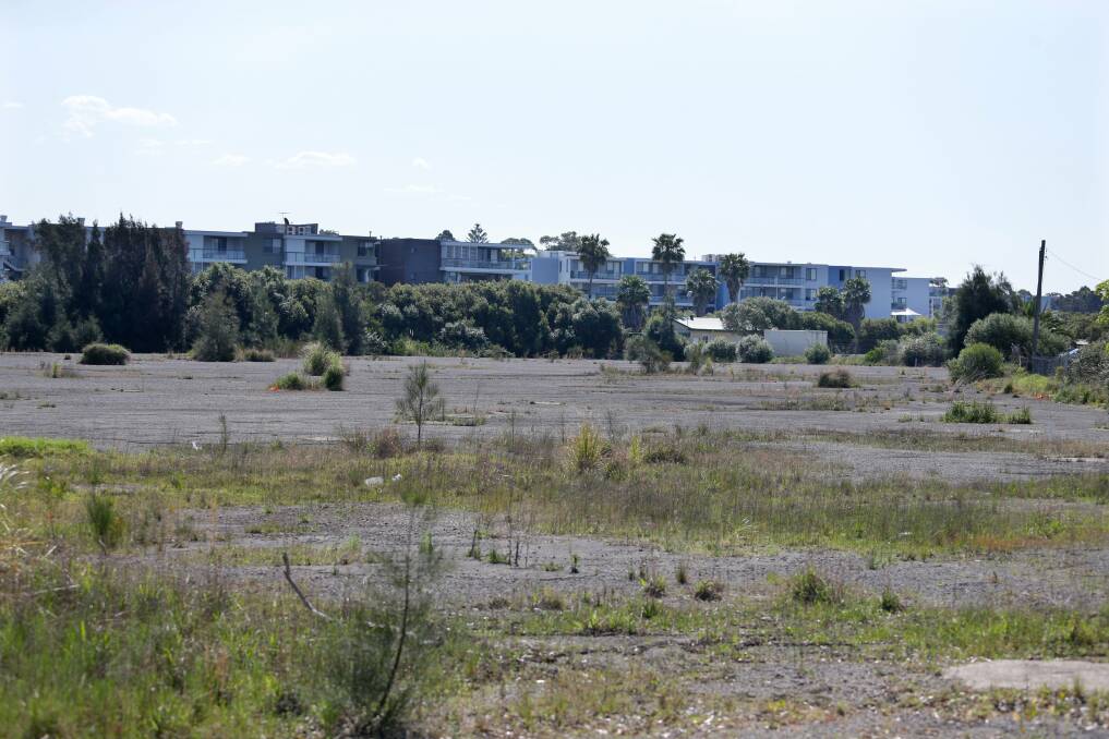 Seniors housing: The former industrial site, with Woolooware Shores in the background. Picture: Jane Dyson.
