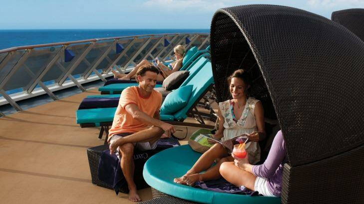 Relaxing aboard the Carnival Spirit. Photo: Carnival Cruise Lines